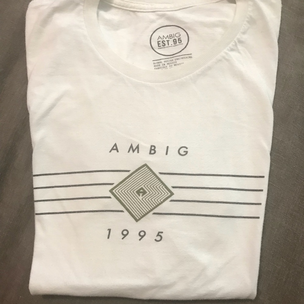 White Ambig tee